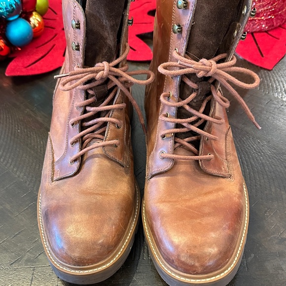 Cole Haan Brown Leather Boots - Picture 2 of 5